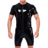 XRUB Latex Combi-Short en latex Xrub avec Zip Noir